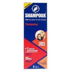 SHAMPOUX Shampooing anti-poux et lentes flacon 100 ml + peigne anti-poux inclus