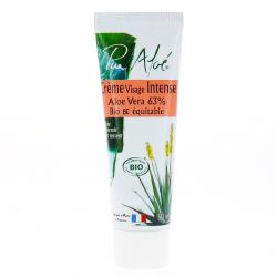 PUR ALOE Crème visage intense Aloe Vera 63% bio tube 50ml
