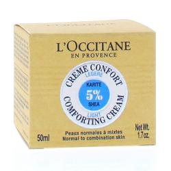 L'OCCITANE Crème confort légère 5% beurre de karité visage 50ml
