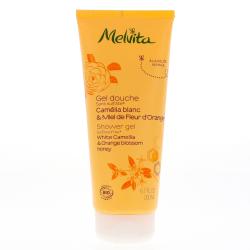 MELVITA Gel douche au camélia blanc & miel de fleur d'oranger 200ml