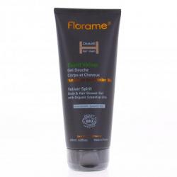 FLORAME Homme Gel douche corps et cheveux bio Esprit Vétiver tube 200ml