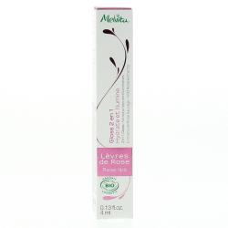 MELVITA Lèvres de Rose Gloss 2 en 1 flacon applicateur 4ml