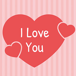 Carte cadeau : I Love You