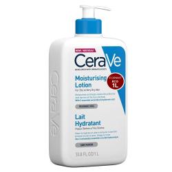 CERAVE Lait hydratant peaux sèches à très sèches flacon pompe 1l