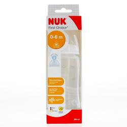 NUK First Choice - Biberon blanc 1er âge 300ml
