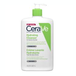 CERAVE Crème lavante hydratante peaux normales à sèches flacon pompe 1l