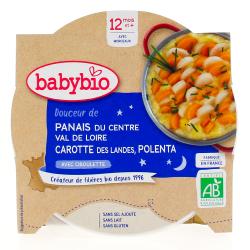 BABYBIO Repas du Soir - Petit plat Douceur de Panais carotte des landes, polenta 230g dès 12 mois