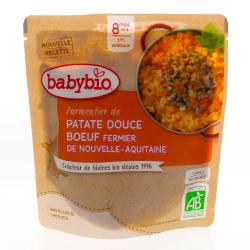 BABYBIO Petite poche Hachis parmentier avec boeuf fermier, dès 8 mois 190g