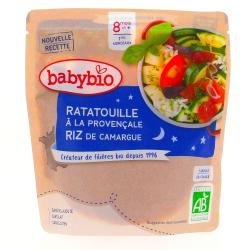 BABYBIO Petite poche de ratatouille à la provençale et riz dès 8 mois 190g