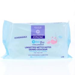 JONZAC Bébé Bio Lingettes nettoyantes douceurs lingette x 40
