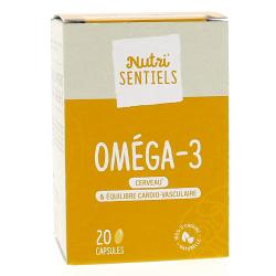 NUTRI'SENTIELS Oméga-3 20 capsules