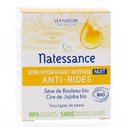NATESSANCE Anti-Rides - Soin hydratant intense nuit pot 50 ml