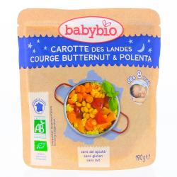 BABYBIO Petite poche de carottes, courge butternut & polenta dès 8 mois 190g