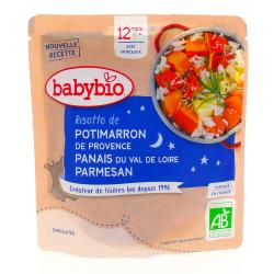 BABYBIO Petite poche de risotto de potimarron et panais, dès 12 mois 190g