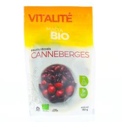 MADIABIO Vitalité Fruits séchés de Canneberges sachet 150 g