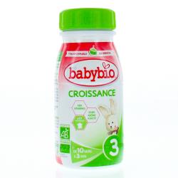 BABYBIO Laits Infantiles - Lait Croissance flacon 25 cl