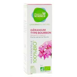 PHARMASCIENCE Huile essentielle de Géranium type bourbon bio flacon 5 ml