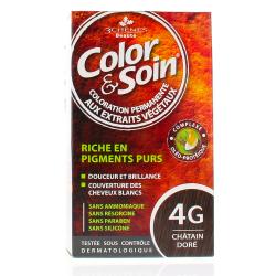 LES 3 CHÊNES Beauté Color & Soin Coloration permanente aux extraits végétaux teinte 4G Châtin doré