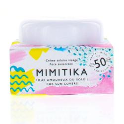 MIMITIKA Crème solaire  visage SPF 50 pot 50 ml