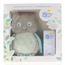 BÉBISOL Arthur et lola Coffret Ma première Eau de Senteur & Mon doudou tout doux