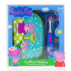 TINOKOU Peppa Pig Coffret Voyage Trousse et Brosse à dents