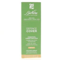 BIONIKE Defence Cover Fond de Teint correcteur Stick SPF 30 Tube 10 ml teinte 205 cognac