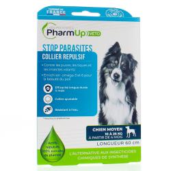 PHARMUP VETO stop parasites collier répulsif chien moyen de 10 à 25 kilos à partir de 4 mois