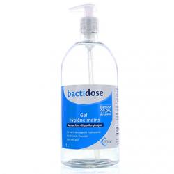 GILBERT Bactidose Gel hygiène mains flacon pompe 1L