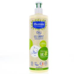 MUSTELA Gel lavant sans parfum bio flacon pompe 400ml