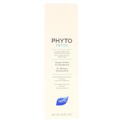 PHYTO DETOX Masque purifiant pré-shampooing cuir chevelu et cheveux pollués tube 150ml