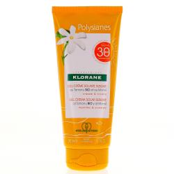 KLORANE Polysianes Gel Crème Solaire SPF30 visage et corps tube 200ml
