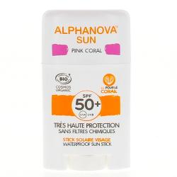 ALPHANOVA Sun Stick solaire SPF 50+ visage pink coral 12g