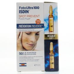 ISDIN Spot prevent fusion fluid SPF50+ tube 50ml + sérum et ampoule nuit offerts