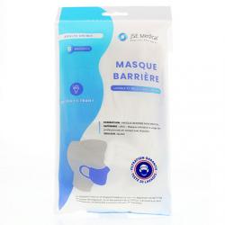 JSE MEDICAL Masque barrière UNS1 tissu doux lavable 20 fois ultra filtrant blanc paquet 6 masques adulte unisex