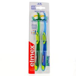 ELMEX duo 2 brosses à dents junior 6-12 ans souple