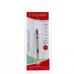 3 CLAVELES Pince à épiler droite 8cm