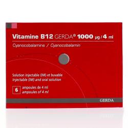 Vitamine B12 Gerda 1000µg / 4ml