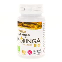 NATURAL NUTRITION Huile de Graines de Moringa Oleifera Bio 30 capsules