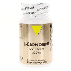 VIT'ALL+ L-Carnosine acide aminé 330mg 30 gélules