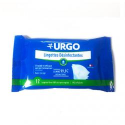 URGO Lingettes désinfectantes sans rinçage pochette 12 lingettes