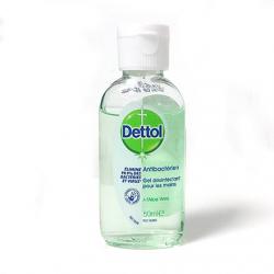 DETTOL Gel désinfectant antibactérien à l'Aloe Vera flacon 50ml