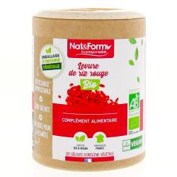 NAT & FORM Ecoresponsable - Levure de riz rouge bio 120 gélules