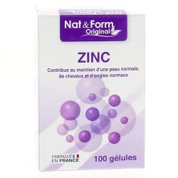 NAT & FORM Original - Zinc 100 gélules