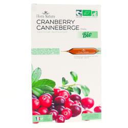 FLORA NATURA Cranberry - Canneberge Bio 20 ampoules de 15ml
