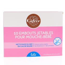 GIFRER embouts mouche-bébé électrique jetables 10 embouts