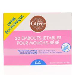 GIFRER embouts mouche-bébé électrique jetables 20 embouts