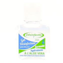 DESINFECTIS Gel désinfectant sans rinçage à l'aloé vera 25ml