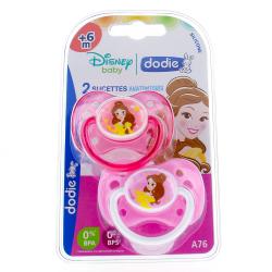 DODIE Duo Sucettes +6 mois anatomiques silicone Belle REF A76