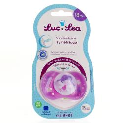LUC ET LEA Sucette silicone symétrique 18m+ Fée spéciale nuit