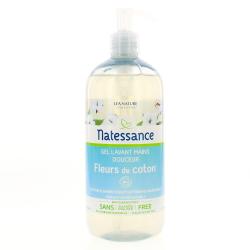 NATESSANCE Gel Lavant Mains Fleur de Coton Bio 500ml